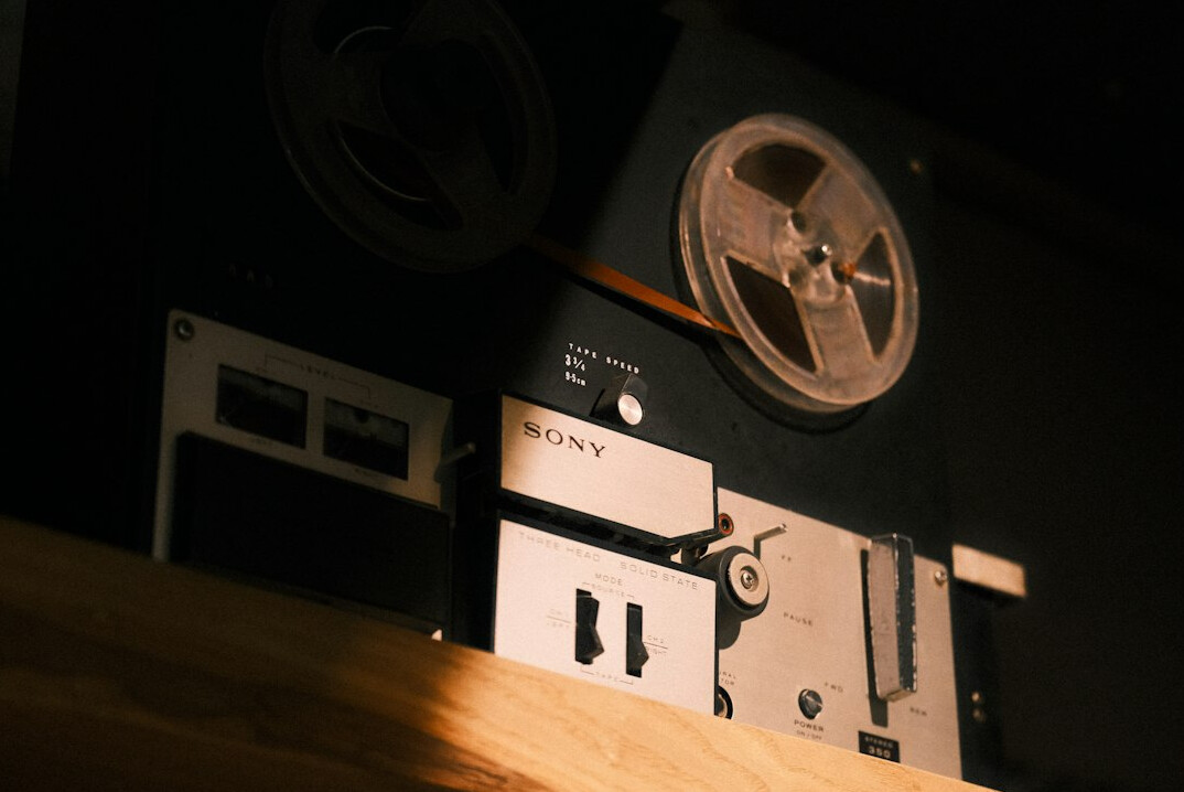 Analogue film editing suite with reel to reel equipment